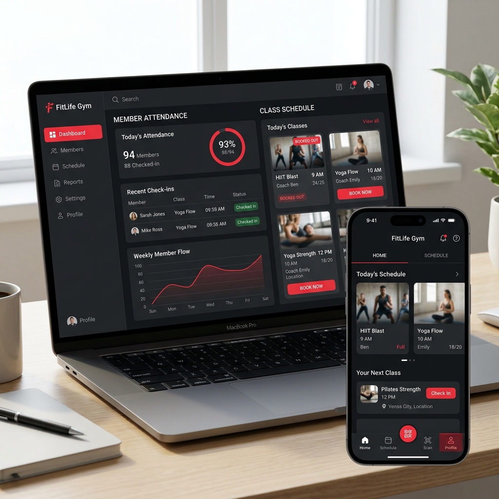 Mount Beast Gym Software Dashboard